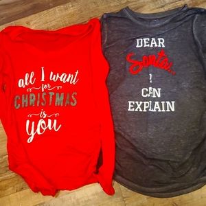 Christmas maternity shirts